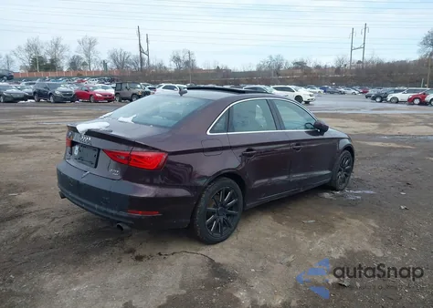 2015 Audi A3 2.0T Premium z USA, uszkodzony, nr VIN WAUBFGFF5F1046015